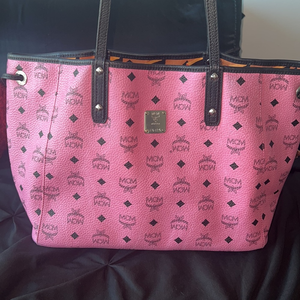 AUTHENTIC MCM Pink Limited Edition shopper tote. Reversible!!!
